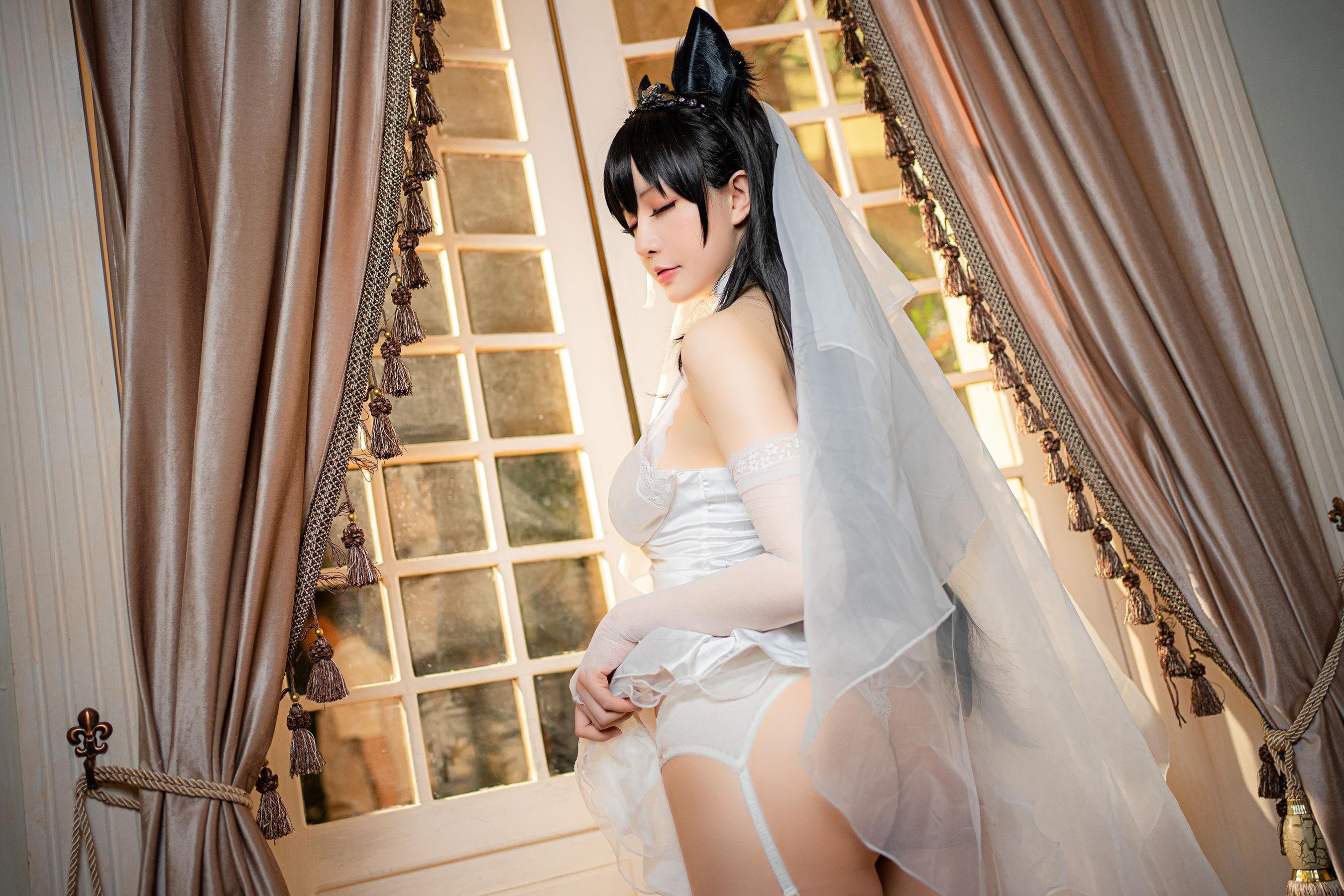 [Cosplay] 星之迟迟 – 爱宕婚纱 写真套图(25)