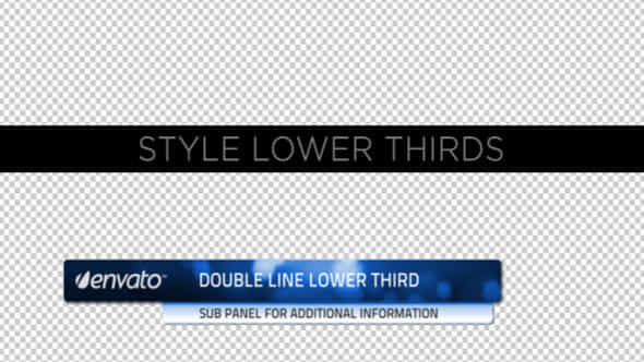 Style Lower Thirds - VideoHive 231560