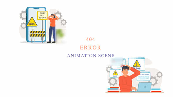 404 Error Animation - VideoHive 43066779