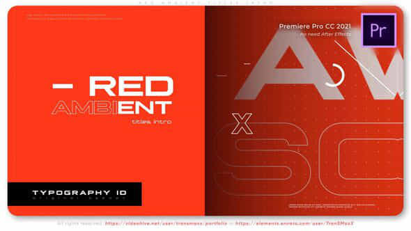 Red Ambient Titles - VideoHive 39168406