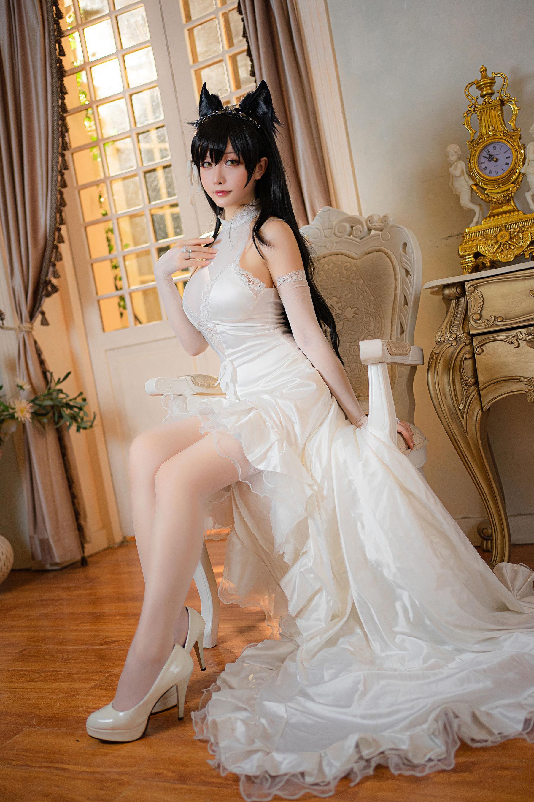 [Cosplay] 星之迟迟 – 爱宕婚纱 写真套图(1)