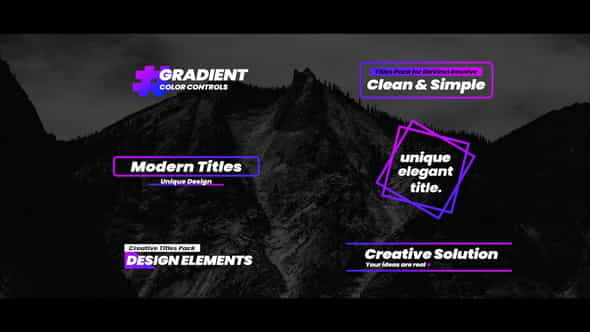 Gradient Titles For FCPX - VideoHive 33279528