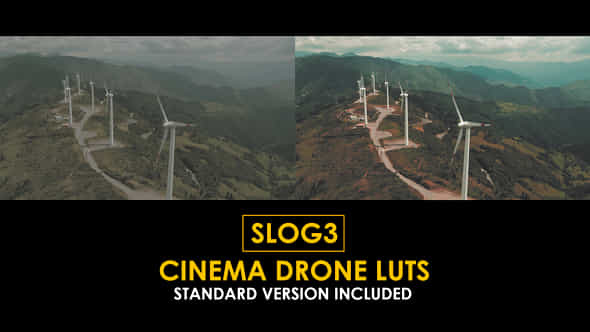 Slog3 Cinema Drone And Standard Color Luts - VideoHive 51047489