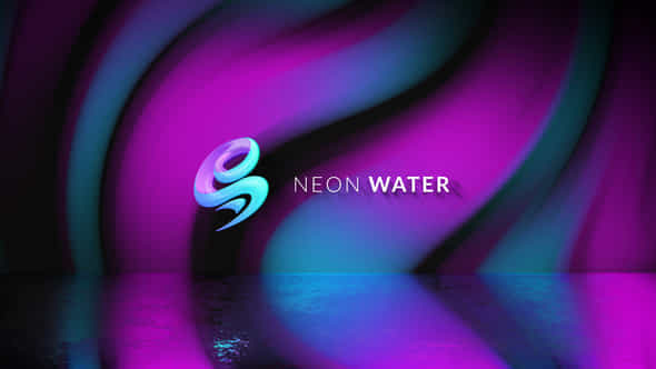 Neon Water Logo - VideoHive 30118253