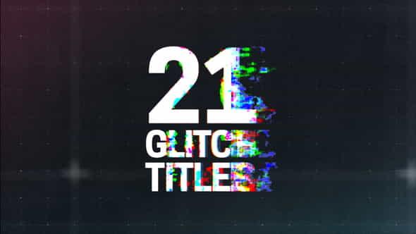 Glitch Titles - VideoHive 21698901