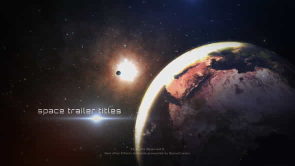 Space Trailer Titles - VideoHive 22583233