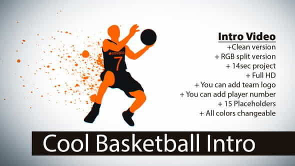 Cool Basketball Intro - VideoHive 19543102