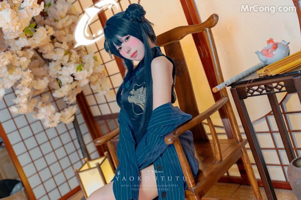 Coser@黏黏团子兔: 碧蓝档案·妃咲&胭脂 (85 photos )(74)