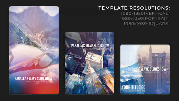 Vertical Parallax Wave Slideshow - VideoHive 58848945