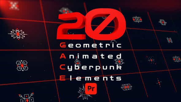 Geometric Animated Cyberpunk - VideoHive 47482265