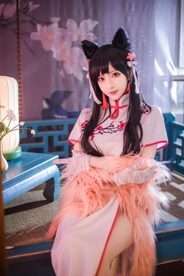 高颜值coser Shika小鹿鹿-爱宕旗袍(24)