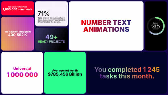 Number Counter Animation - VideoHive 57579229