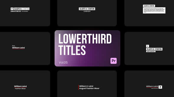 Lowerthird Titles 05 - VideoHive 44283977