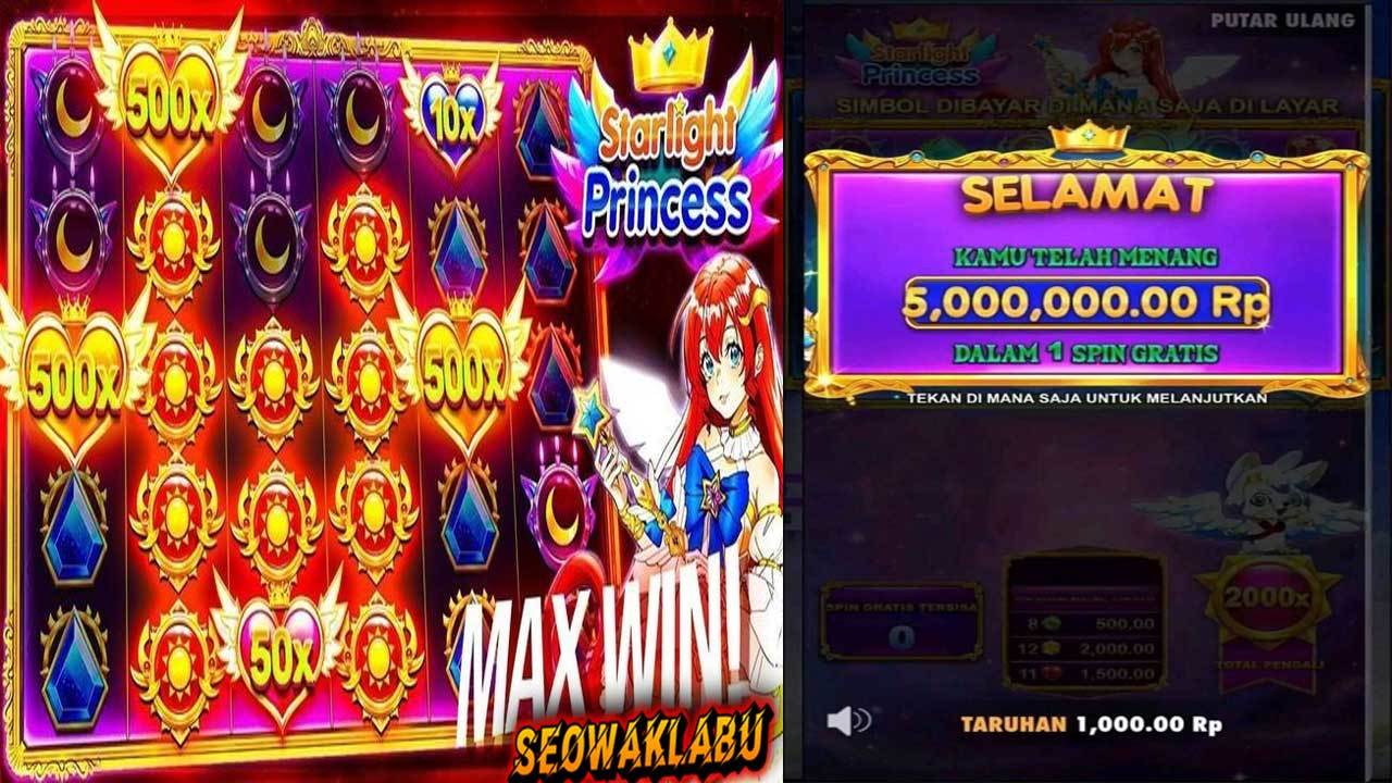 Barista Kafe Heboh! Main Starlight Princess Modal Rp35 Ribu, Langsung Menang Rp90.000.000!