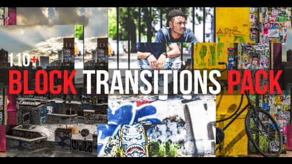 Block Transitions Pack | 110 - VideoHive 19619936
