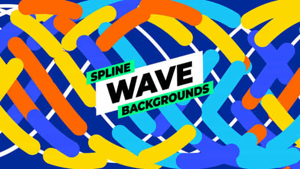 Spline Wave Backgrounds - VideoHive 51813517