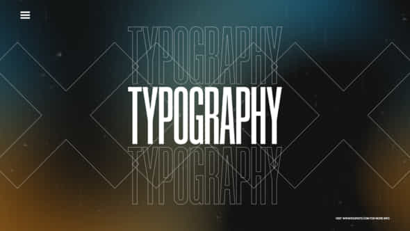 Typography Intro - VideoHive 43234490