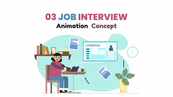 Job Interview Animation Scene - VideoHive 51342071