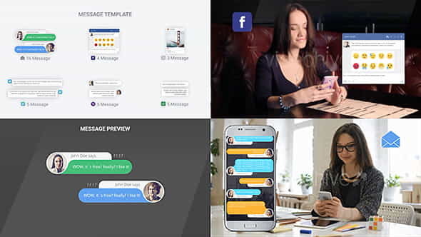SMSMessages Chat Notify Elements - VideoHive 20013166