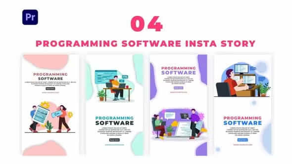 Programming Software Instagram - VideoHive 39456094