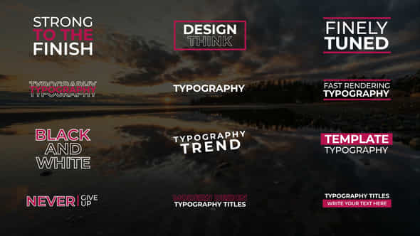 Typography Titles - VideoHive 45527273