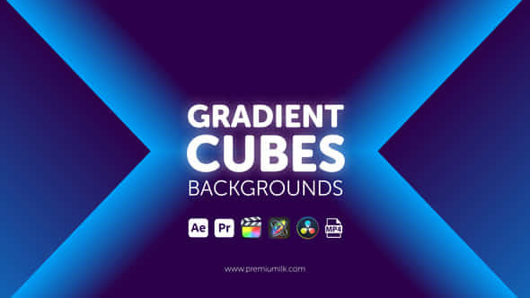 Gradient Cubes Backgrounds - VideoHive 45237181