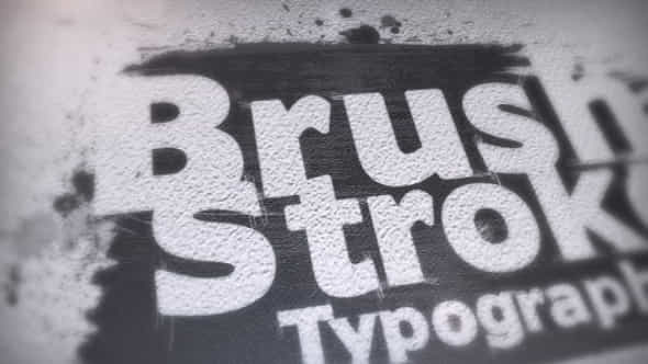 Brush Stroke Typography - VideoHive 9184479