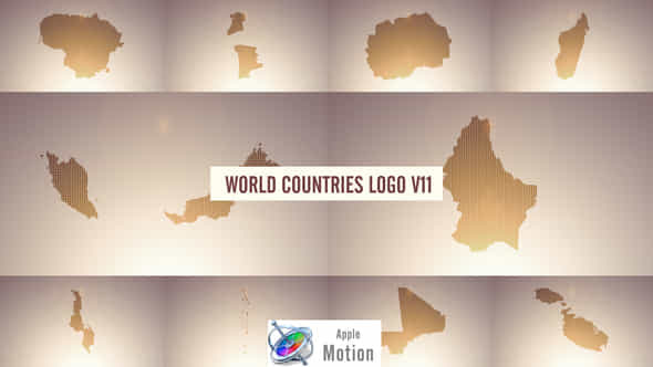 World Countries Logo - VideoHive 43859684