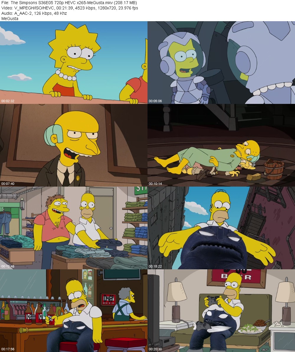 The Simpsons S36E05 720p HEVC x265-MeGusta