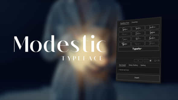 Animated Typeface Modestic - VideoHive 56419493
