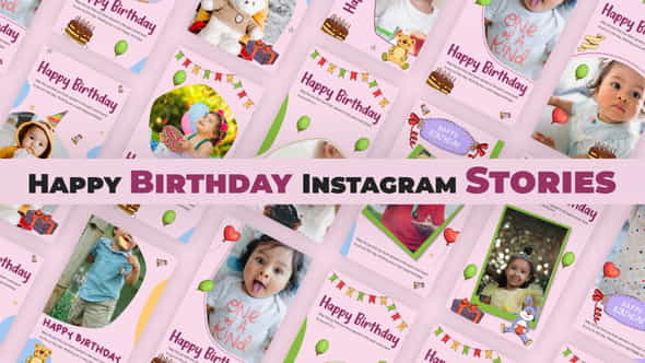 Birthday Instagram Stories - VideoHive 35757945