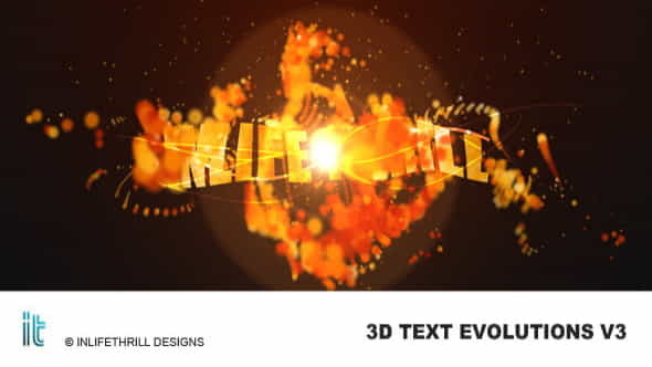 3D-TextEvolutions V3 - Fire - VideoHive 58430