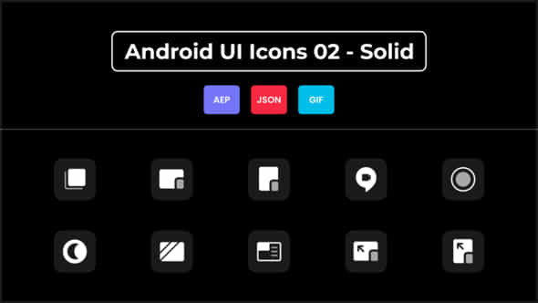 Android UI Icons - VideoHive 44629967