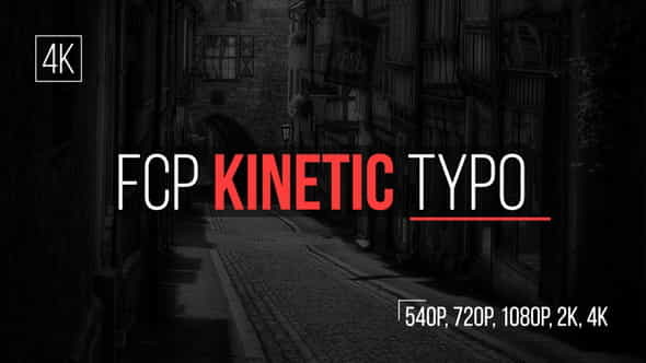 FCP Kinetic Typo - VideoHive 19222654