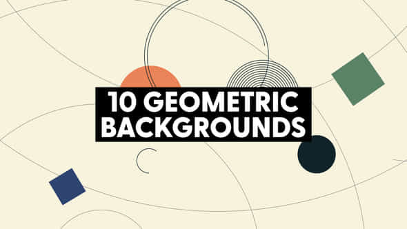 Geometric Retro Backgrounds - VideoHive 50410573