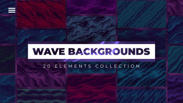 Wave Backgrounds | Premiere - VideoHive 48471227