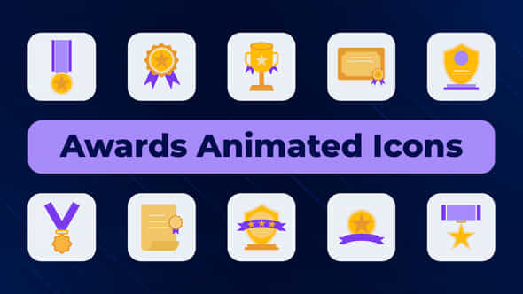 Awards Animated Icons - VideoHive 50429332