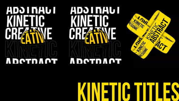 Abstract Kinetic Titles Typography | Abstract - VideoHive 26347715