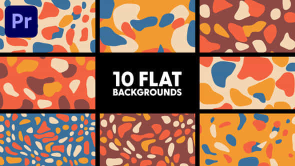 Flat Backgrounds - VideoHive 44254559