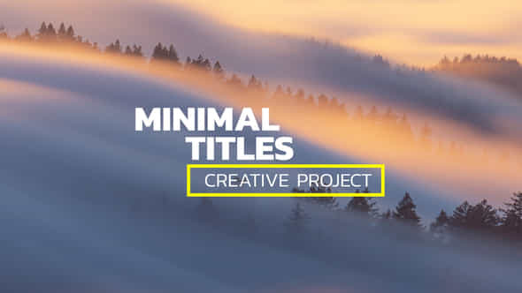 Minimal Titles - VideoHive 40491794