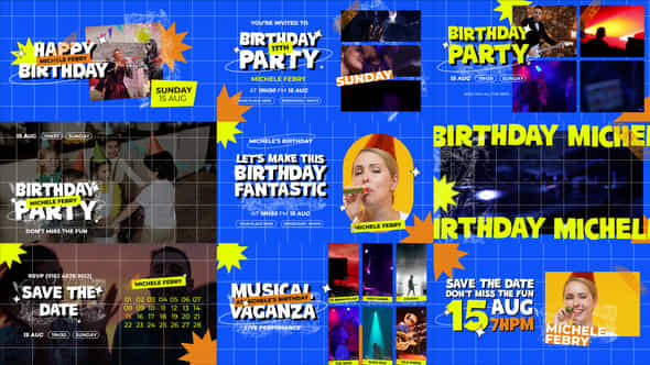 Birthday Party Invitation Video Template - VideoHive 50239480