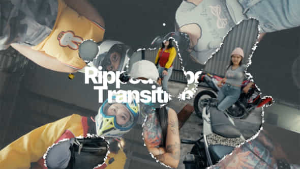 Paper Ripped Transitions - VideoHive 57786406