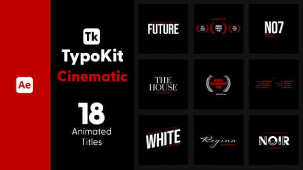 Typo Kit Cinematic - VideoHive 44505232