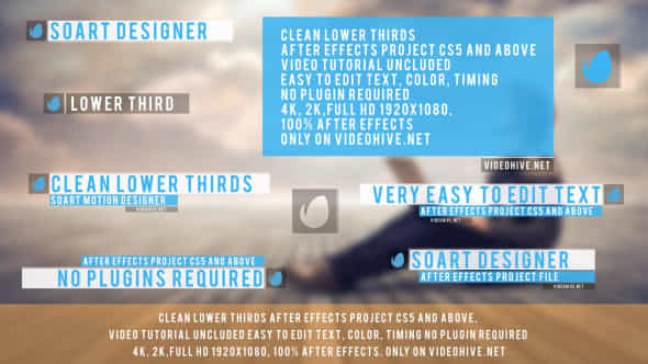 12 Lower Thirds - VideoHive 11372635