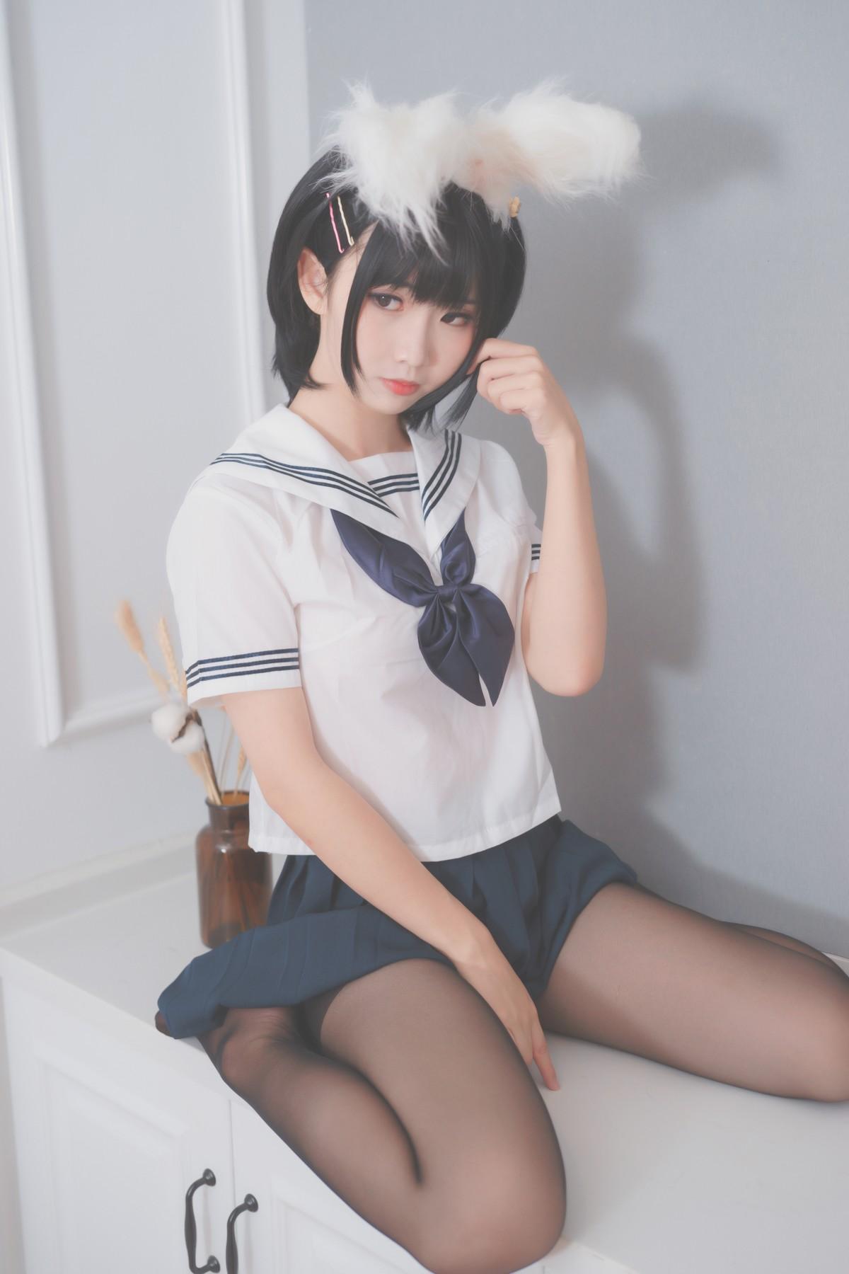 Cosplay 面饼仙儿 面饼兔耳jk(4)