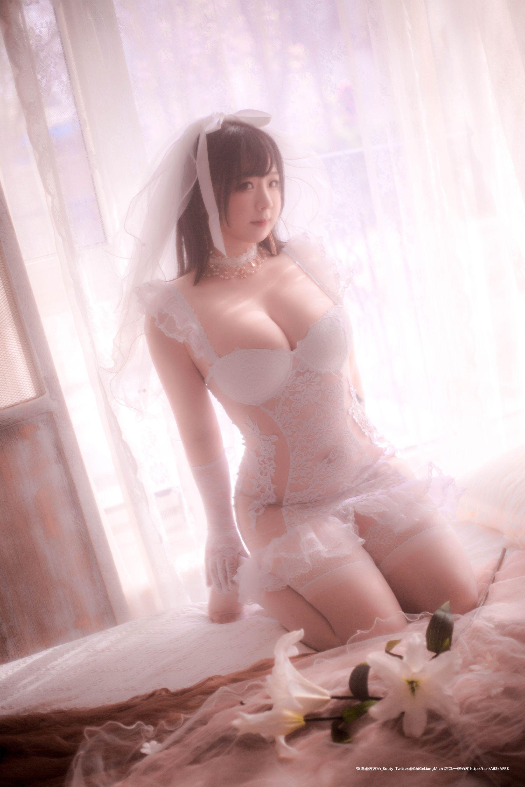 [Cosplay] 皮皮奶可可爱了啦 – 朦胧婚纱(40)