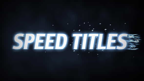 Speed Titles - VideoHive 9825738