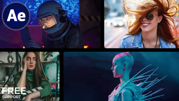 Multiscreen Slideshow Mogrt - VideoHive 53903387