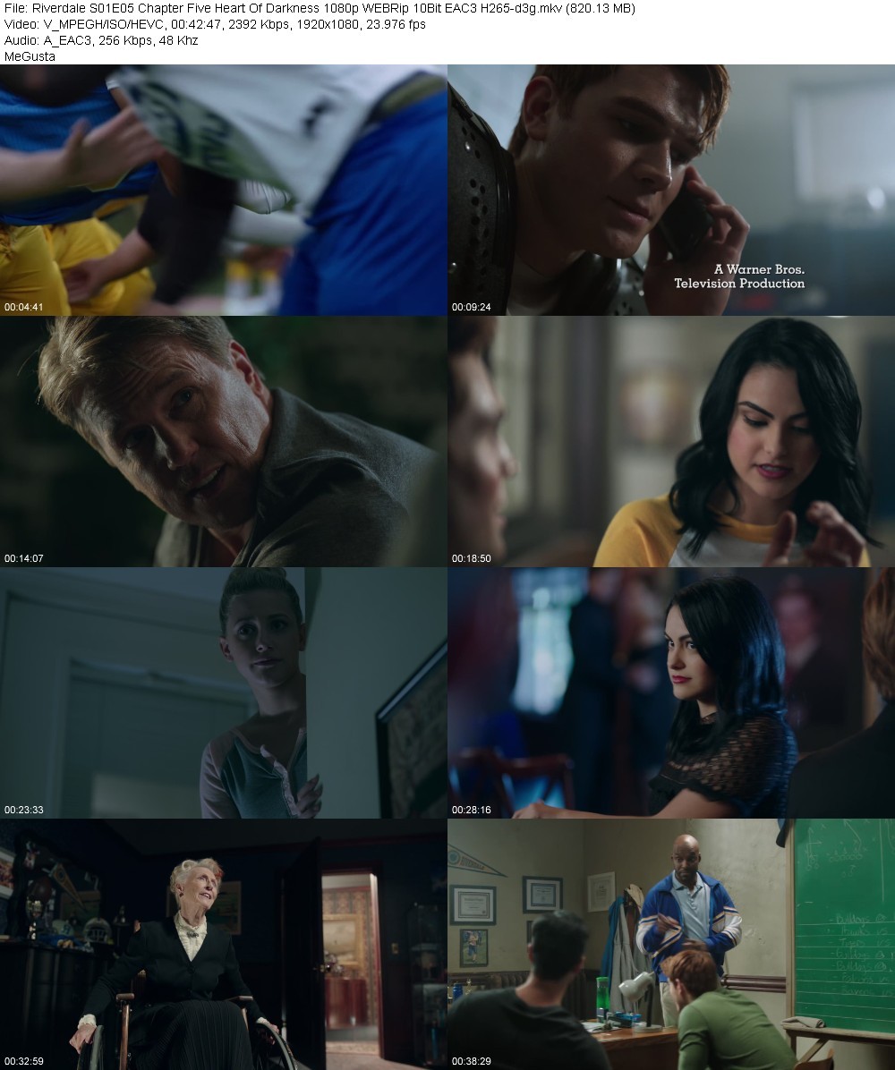 Riverdale S01E05 Chapter Five Heart Of Darkness 1080p WEBRip 10Bit EAC3 H265-d3g