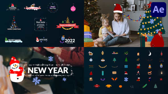 Christmas Titles And - VideoHive 35377685